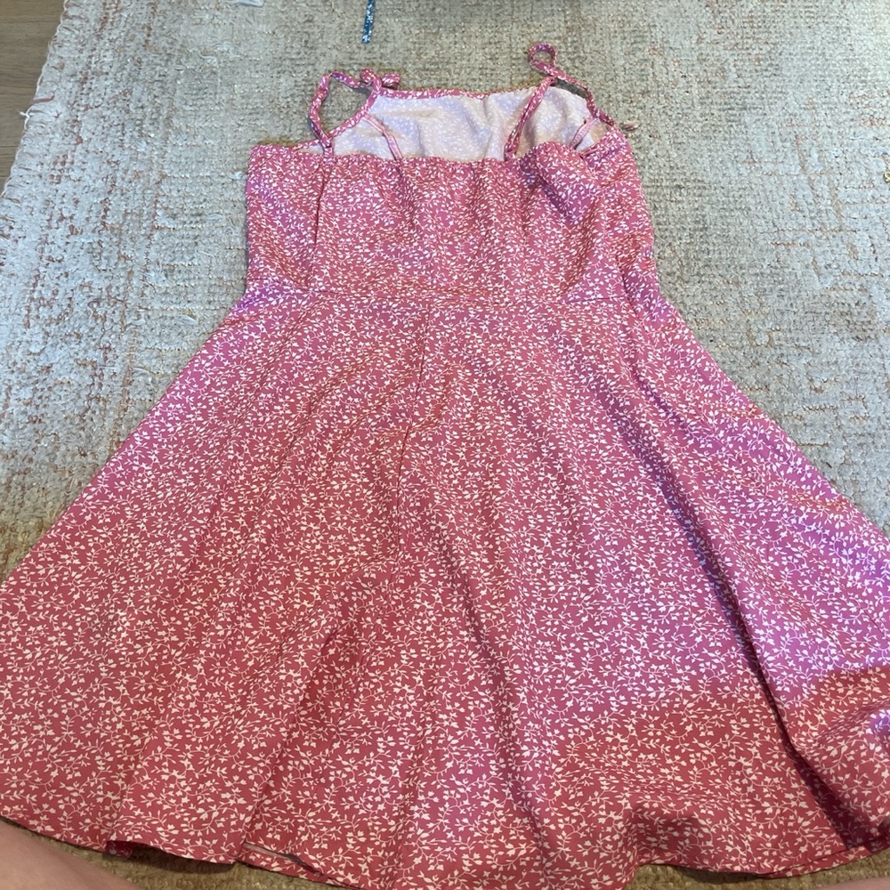 Pink floral sundress